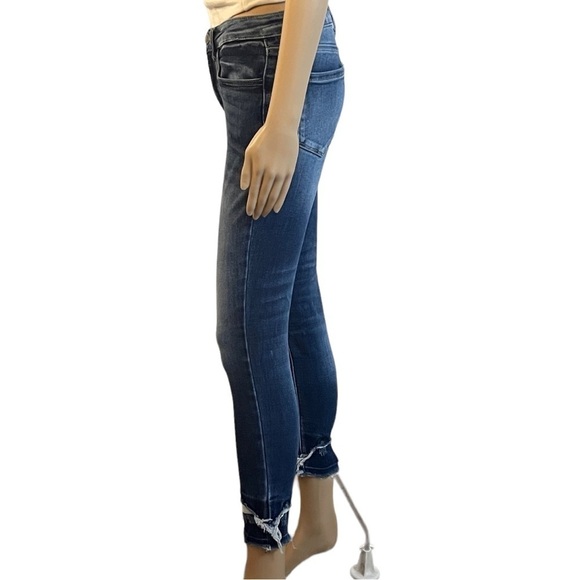 Kancan Skinny Jeans with Raw Edge Leg Openings - Picture 4 of 11